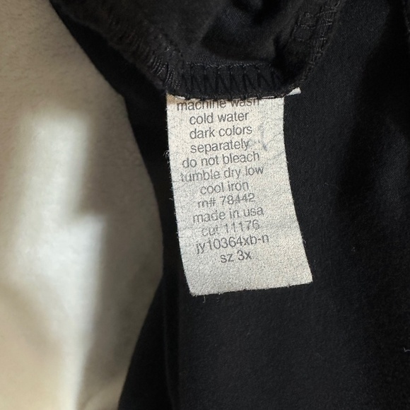 Allen Allen Women's 3X Black T-Shirt Dress Sleeveless Knee Length w/Tag - Picture 3 of 9